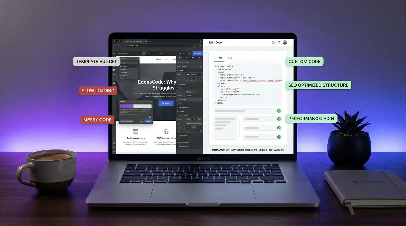 Why SEO Often Struggles on Template-Built Websites