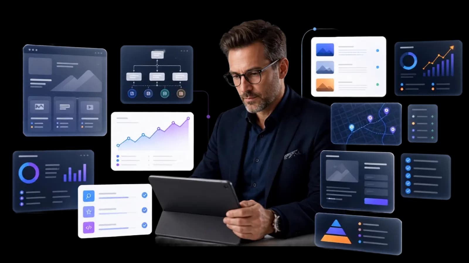 Authority tier website and SEO package interface