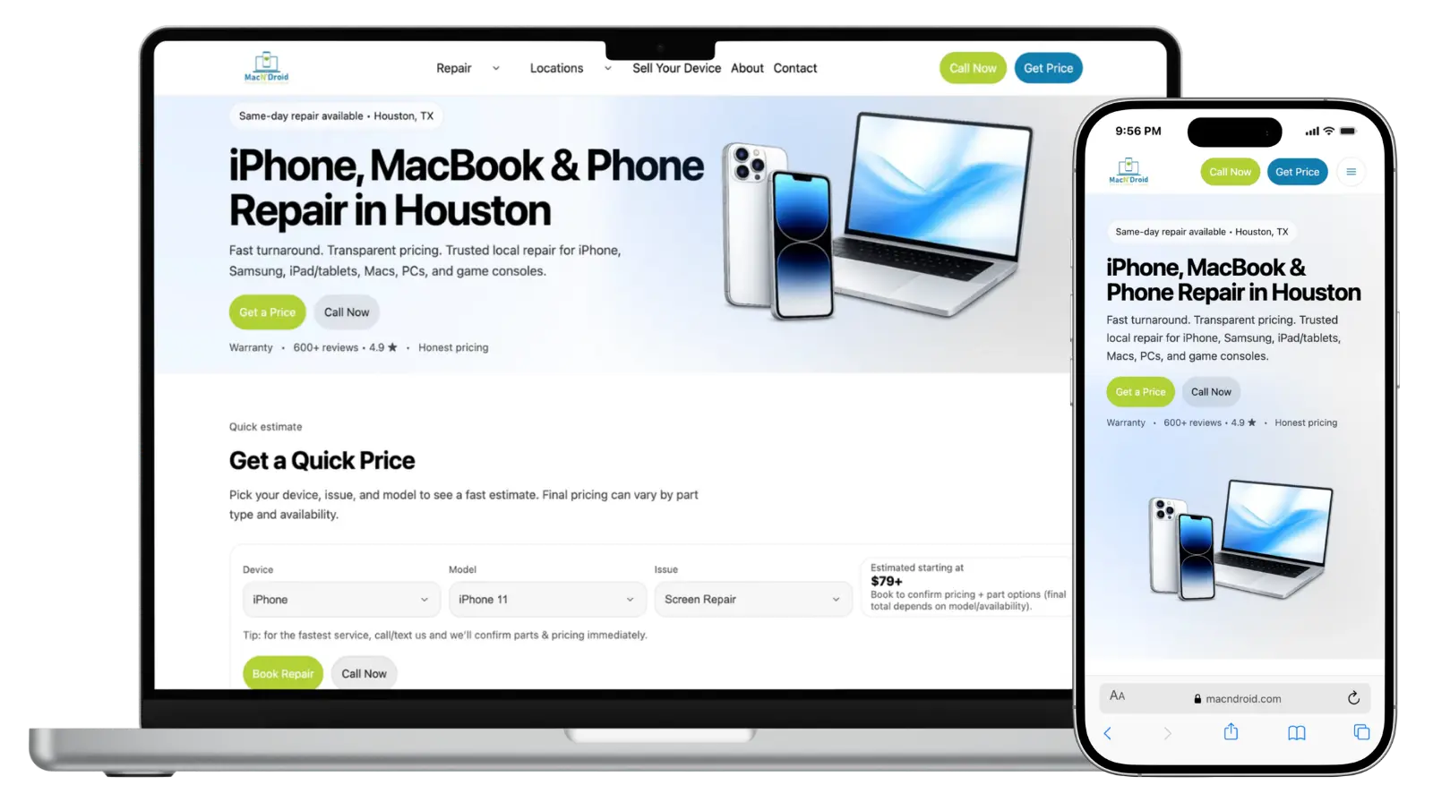 MacN’Droid Website Preview