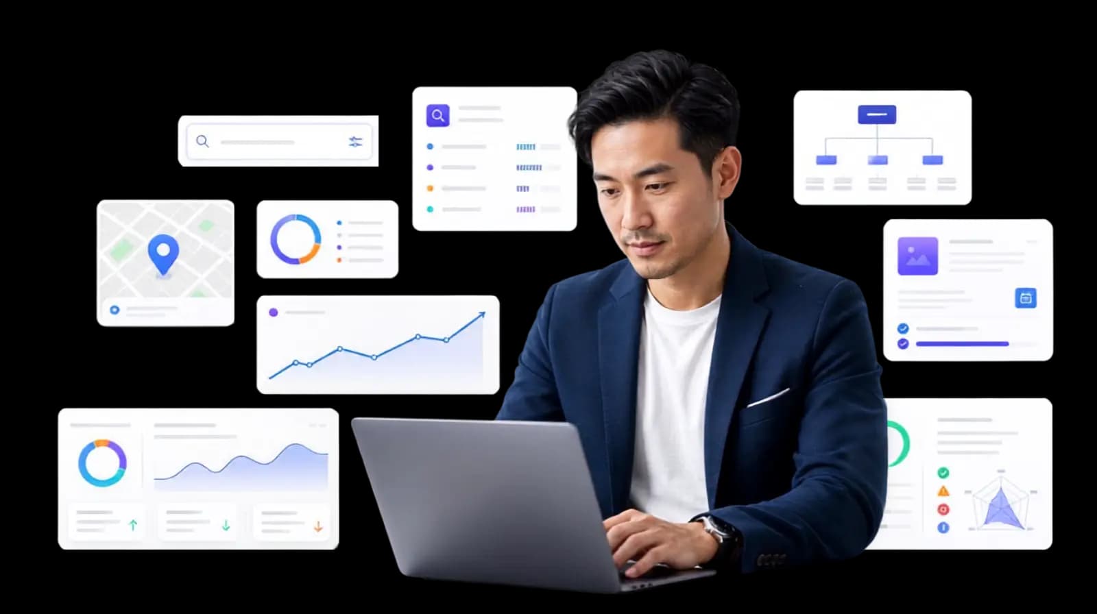 SEO and search strategy interface for business growth